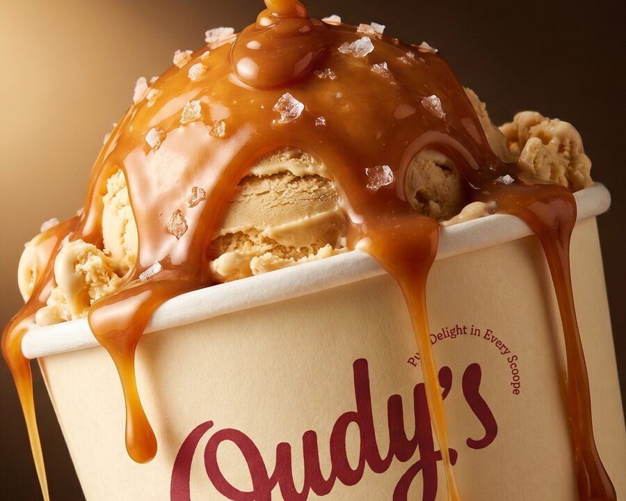 Caramel sundae at Oudy's, Alexandria