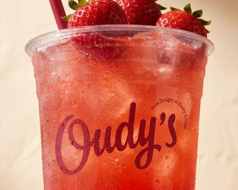 Mixed berry milkshake at Oudy's, Alexandria